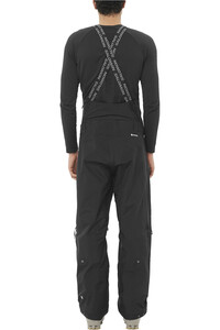 Salomon pantalones esquí hombre SCRAMBLER GORE-TEX NEGRO vista trasera