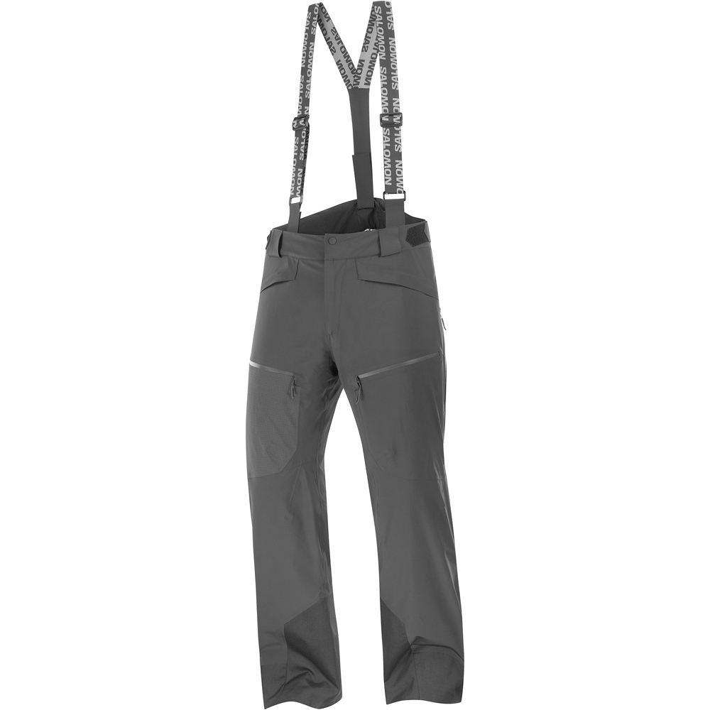 Salomon pantalones esquí hombre SPECTRAL NEGRO vista detalle