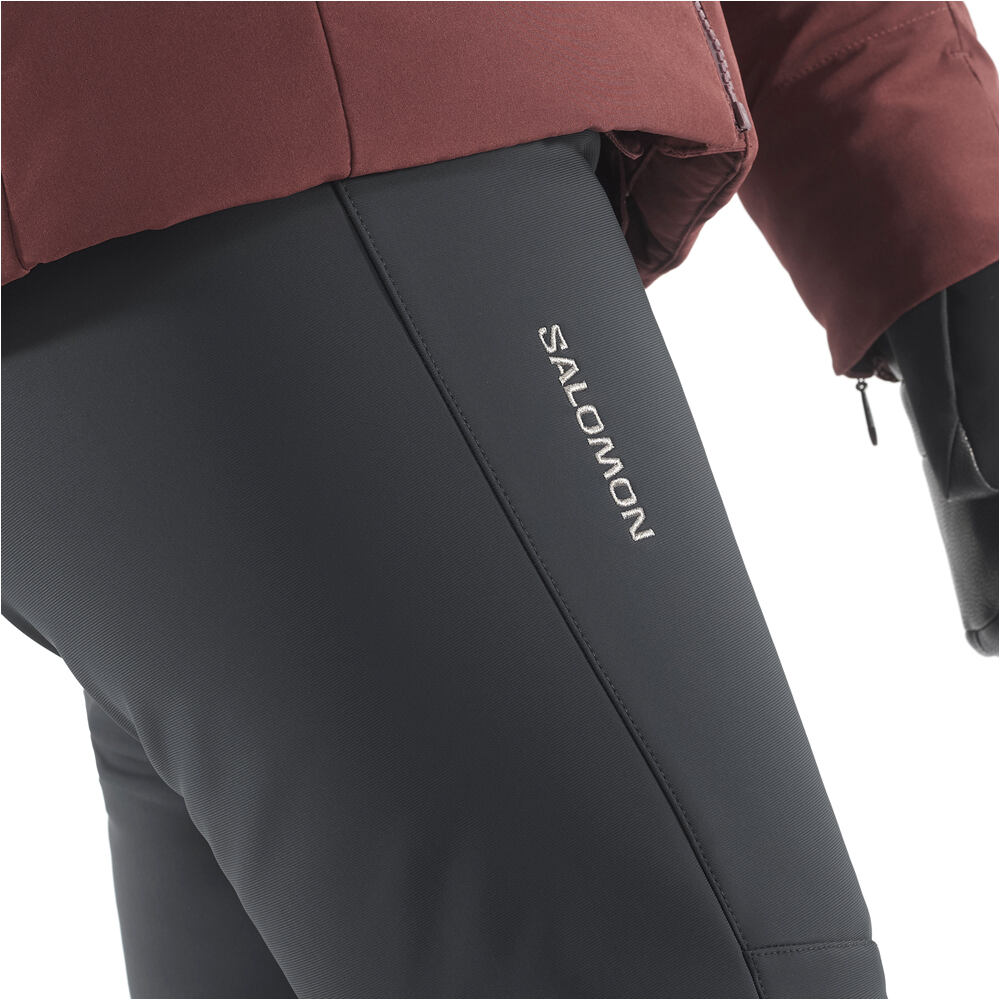 Salomon pantalones esquí mujer REASON NEGRO vista detalle