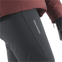 Salomon pantalones esquí mujer REASON NEGRO vista detalle