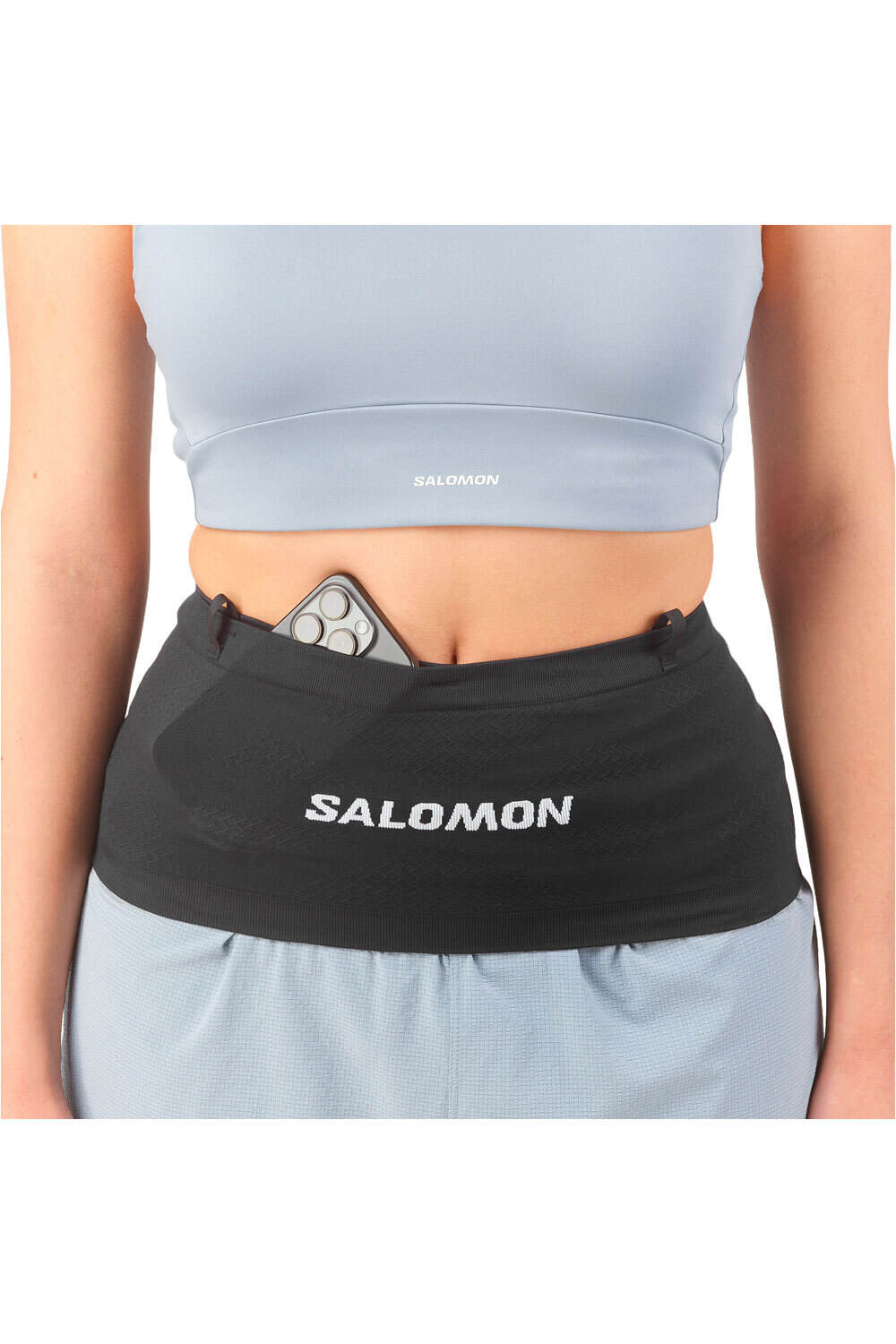 Salomon riñonera ADV SKIN SEAMLESS BELT NEGRO 02