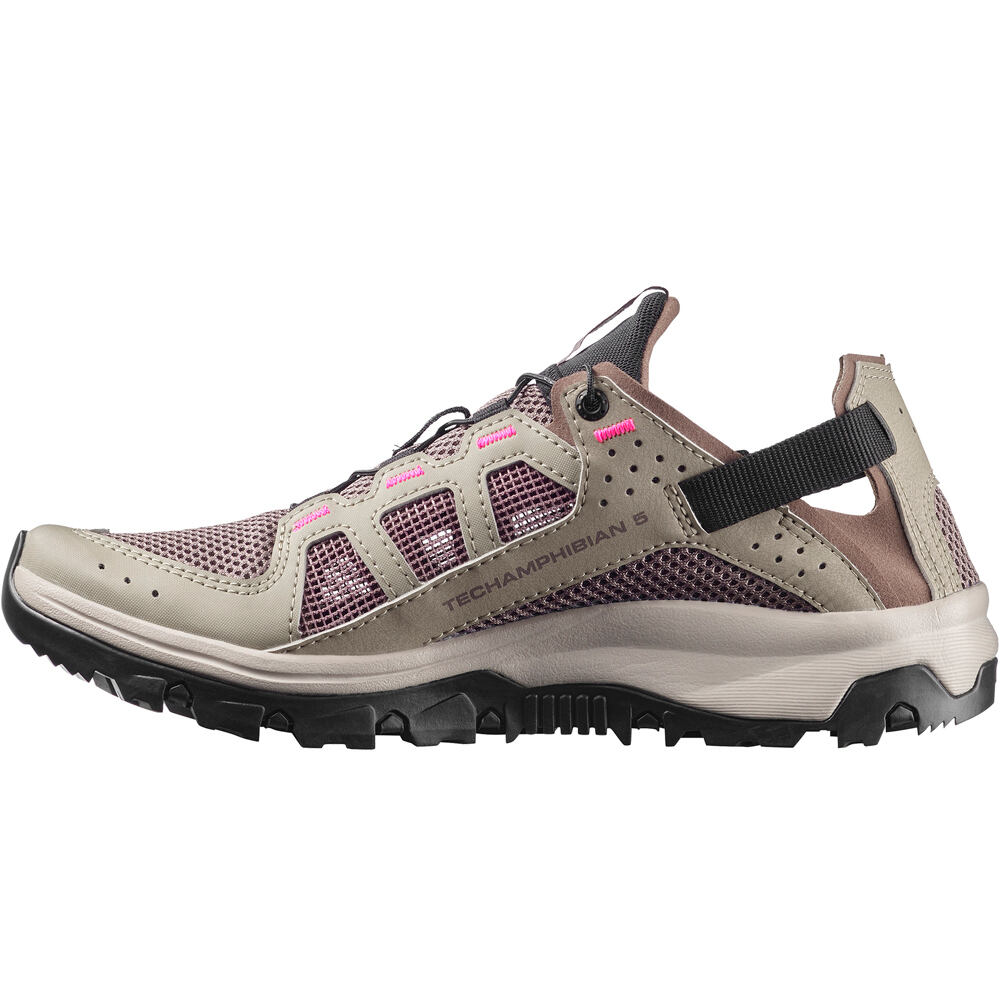 Salomon sandalias trekking mujer TECHAMPHIBIAN 5 GRIS puntera
