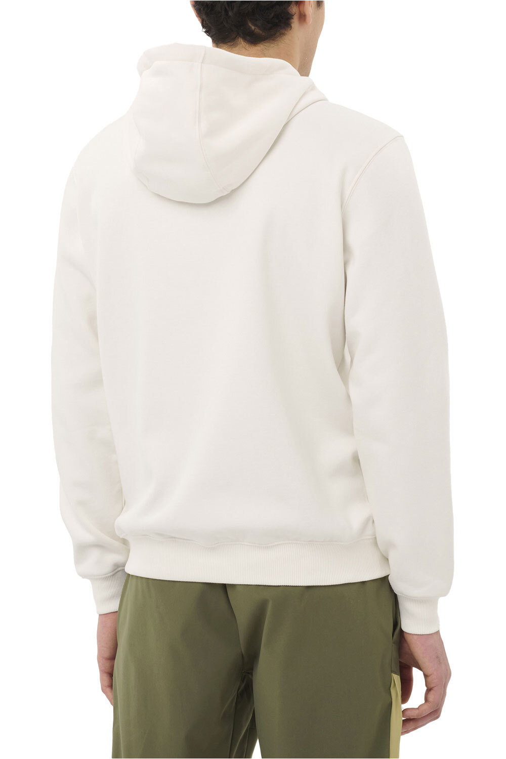 Salomon Sudaderas Montaña Hombre CHEST LOGO BLANCO vista trasera