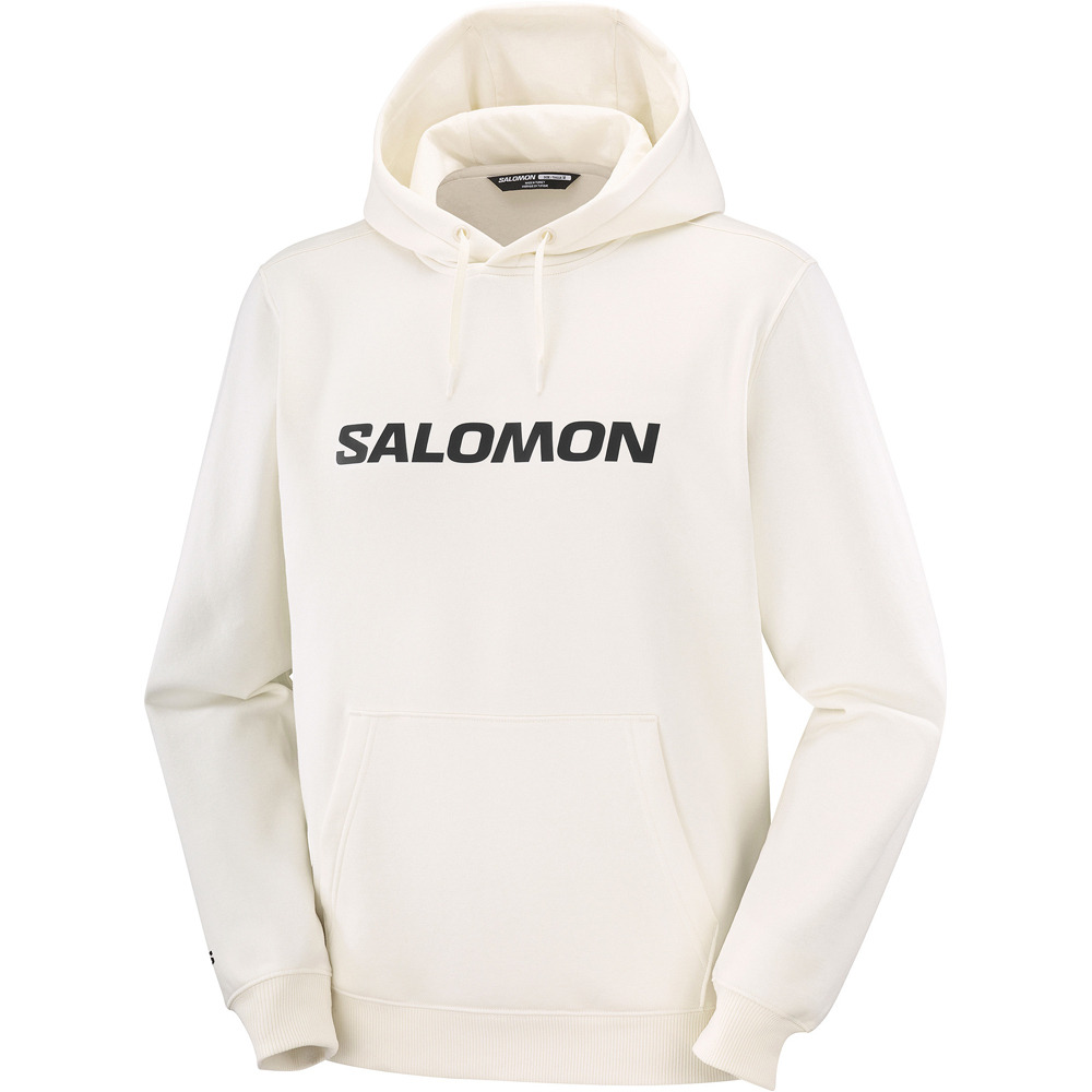 Salomon Sudaderas Montaña Hombre LOGO BLANCO vista detalle