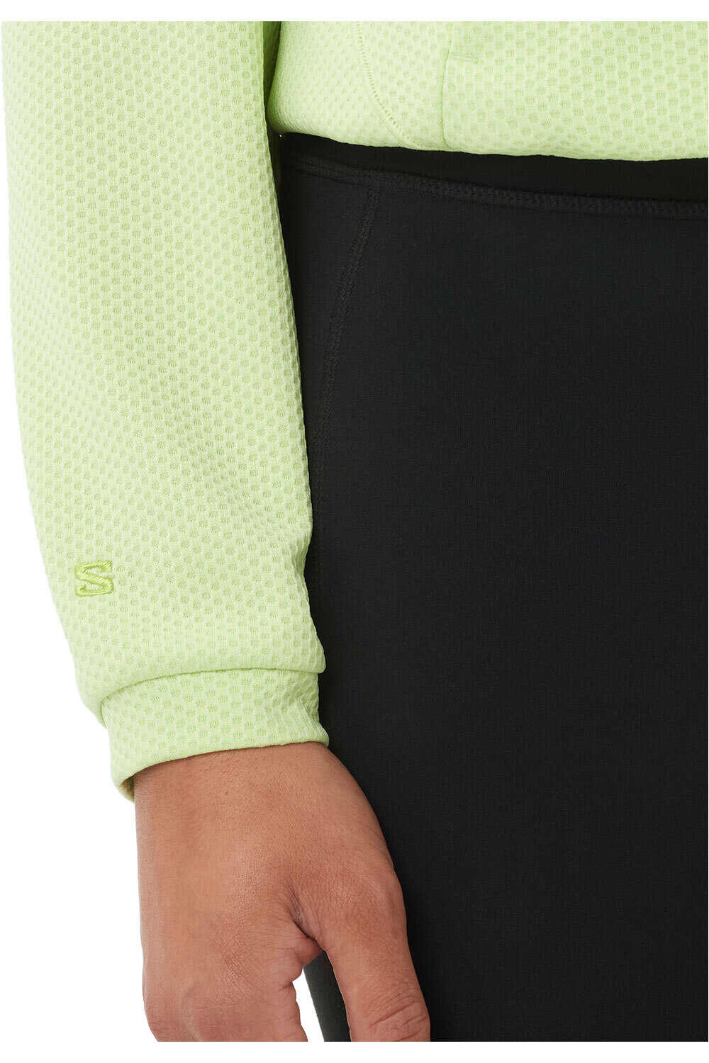 Salomon Sudaderas Montaña Mujer MOTOMESH VERDE vista detalle