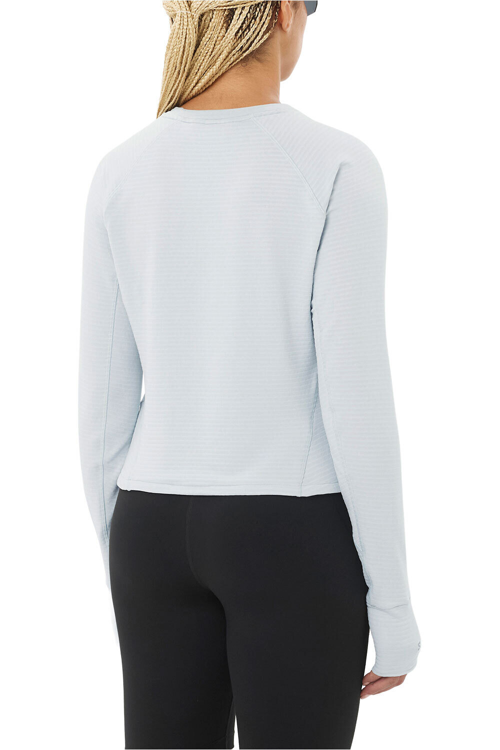 Salomon Sudaderas Montaña Mujer SNTIAL LIGHTWARM CN AZUL vista trasera
