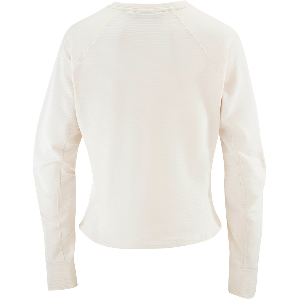 Salomon Sudaderas Montaña Mujer SNTIAL LIGHTWARM CN BLANCO 04