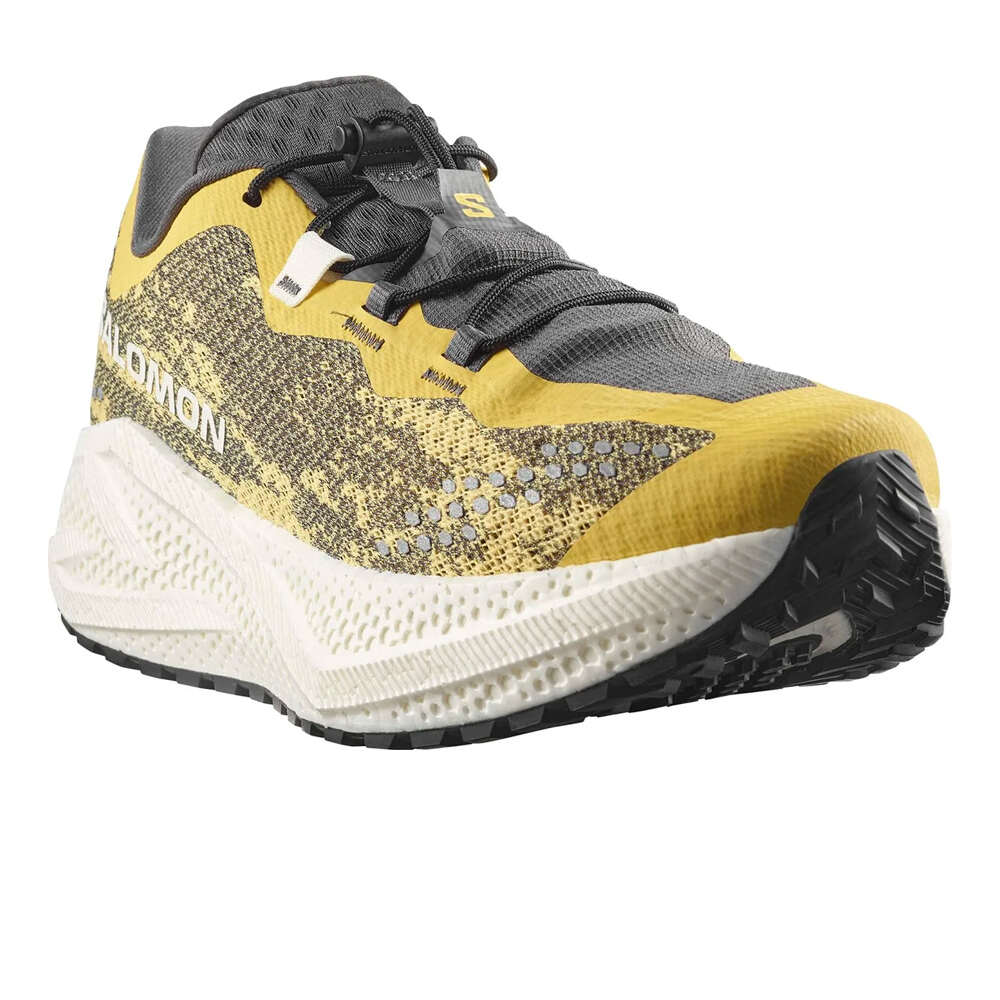 Salomon zapatilla running hombre AERO GLIDE 4 GRVL AMARILLO lateral interior