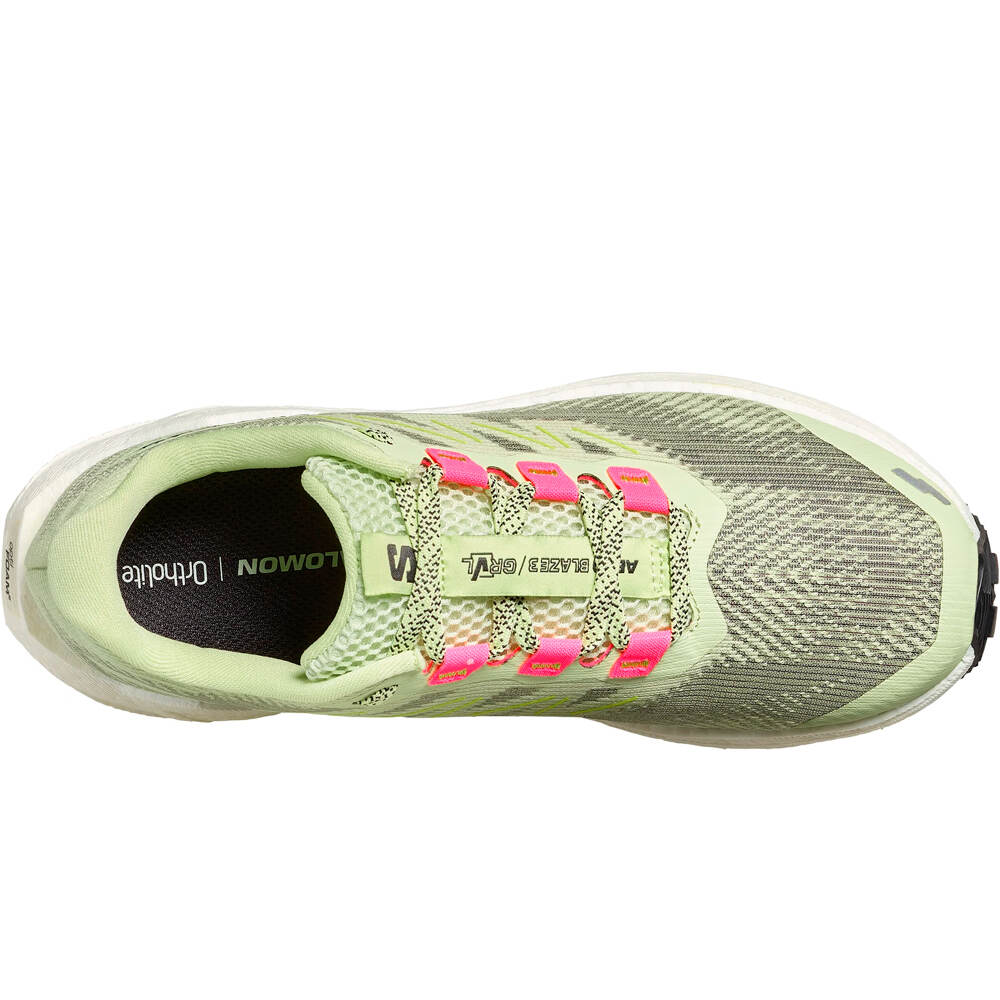 Salomon zapatilla running mujer AERO BLAZE 3 GRVL AMARILLO 05