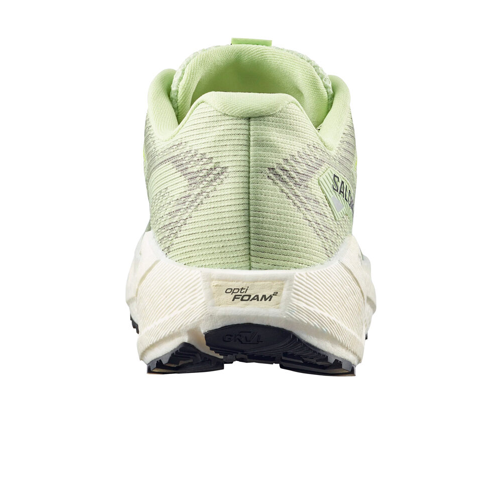 Salomon zapatilla running mujer AERO BLAZE 3 GRVL AMARILLO vista trasera