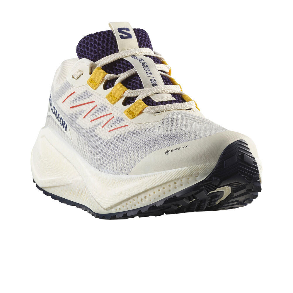Salomon zapatilla running mujer AERO BLAZE 3 GRVL GORE-TEX GRIS lateral interior