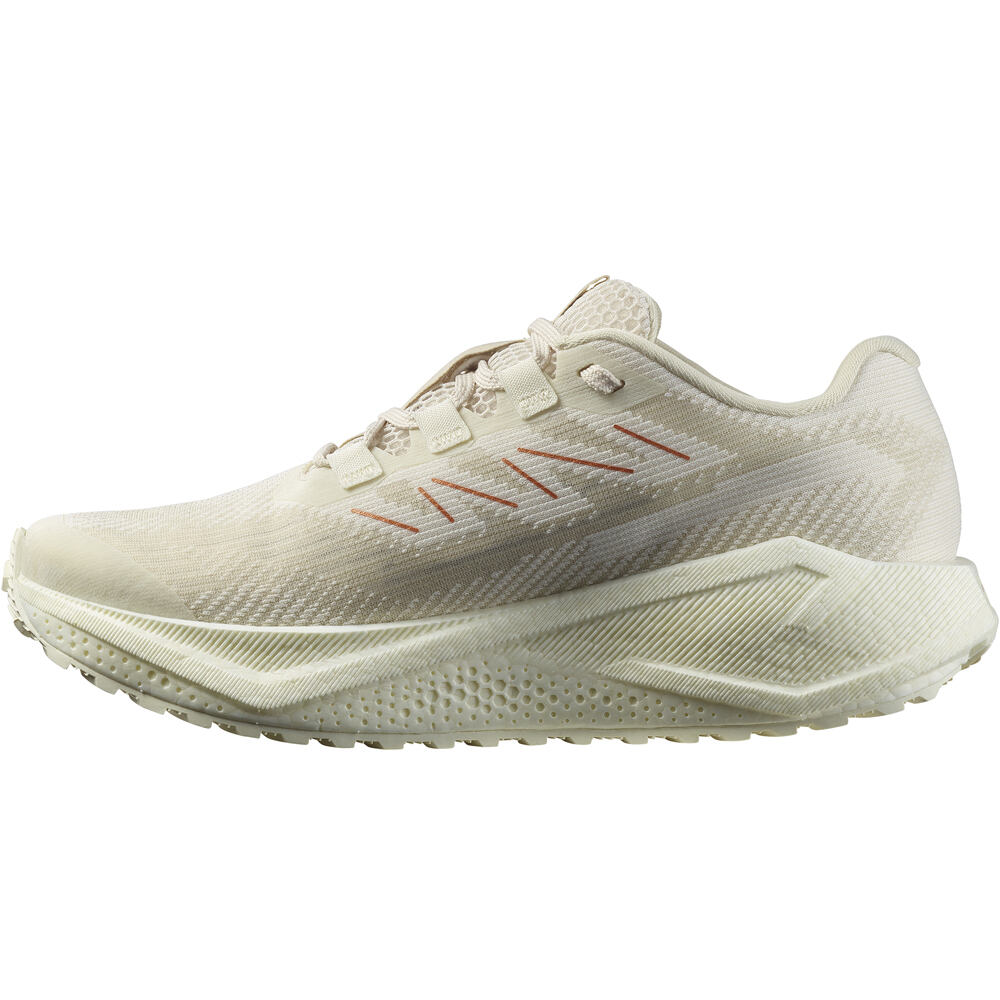 Salomon zapatilla running mujer AERO BLAZE 3 GRVL MARRON lateral interior