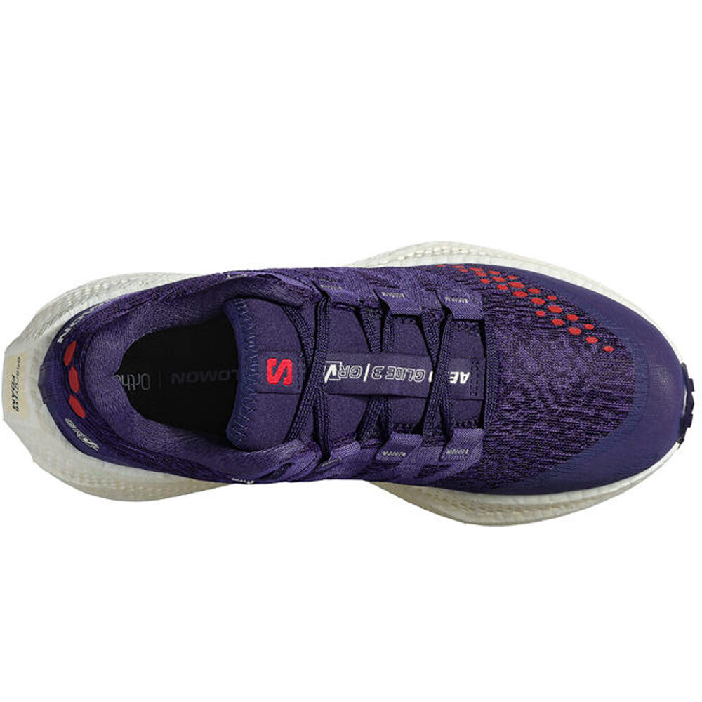 Salomon zapatilla running mujer AERO GLIDE 3 GRAVEL MORADO 05
