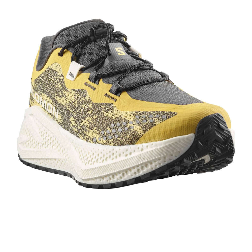 Salomon zapatilla running mujer AERO GLIDE 4 GRVL AMARILLO lateral interior