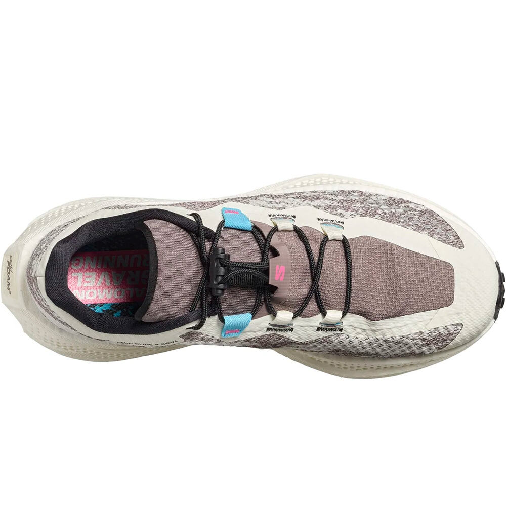 Salomon zapatilla running mujer AERO GLIDE 4 GRVL MARRON 05