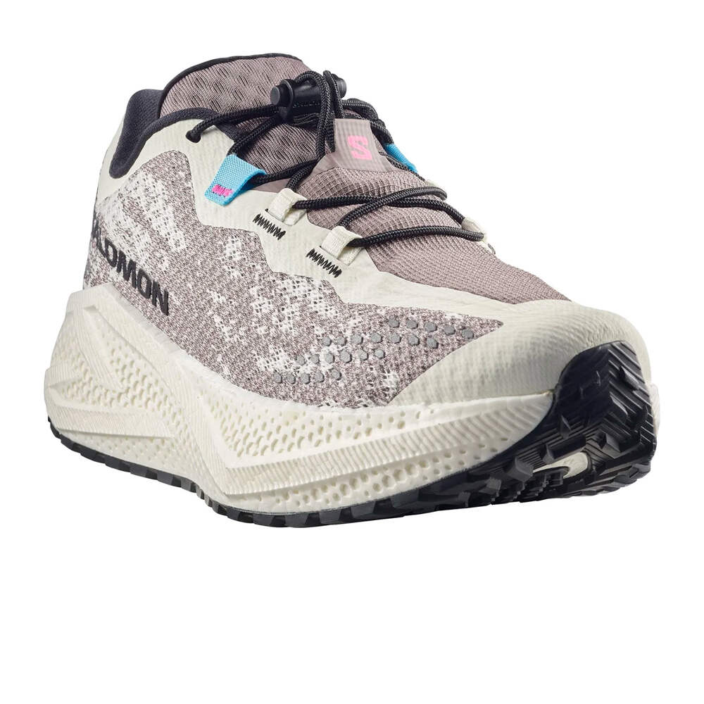 Salomon zapatilla running mujer AERO GLIDE 4 GRVL MARRON lateral interior