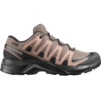 Salomon zapatilla trekking hombre X-ADVENTURE RECON GORE-TEX MARRON lateral exterior