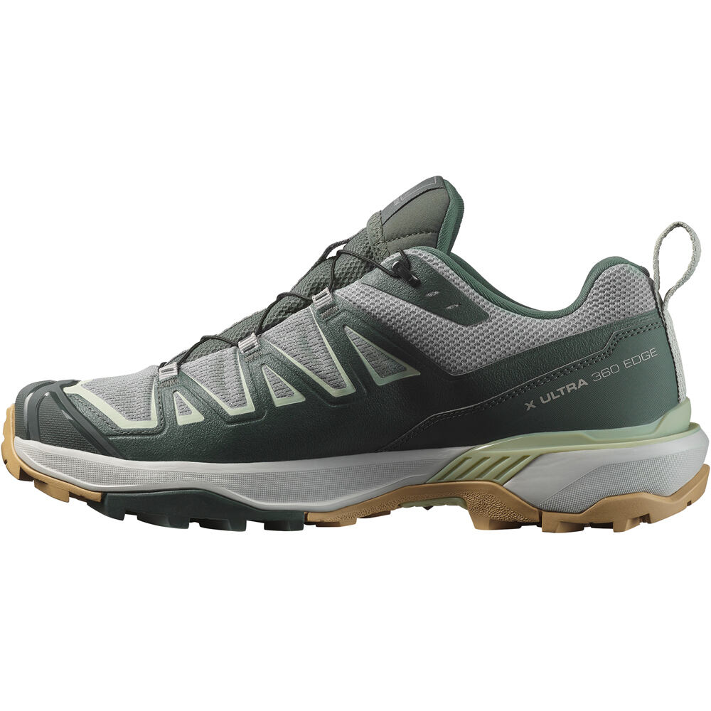 Salomon zapatilla trekking hombre X ULTRA 360 EDGE GORE-TEX VERDE puntera