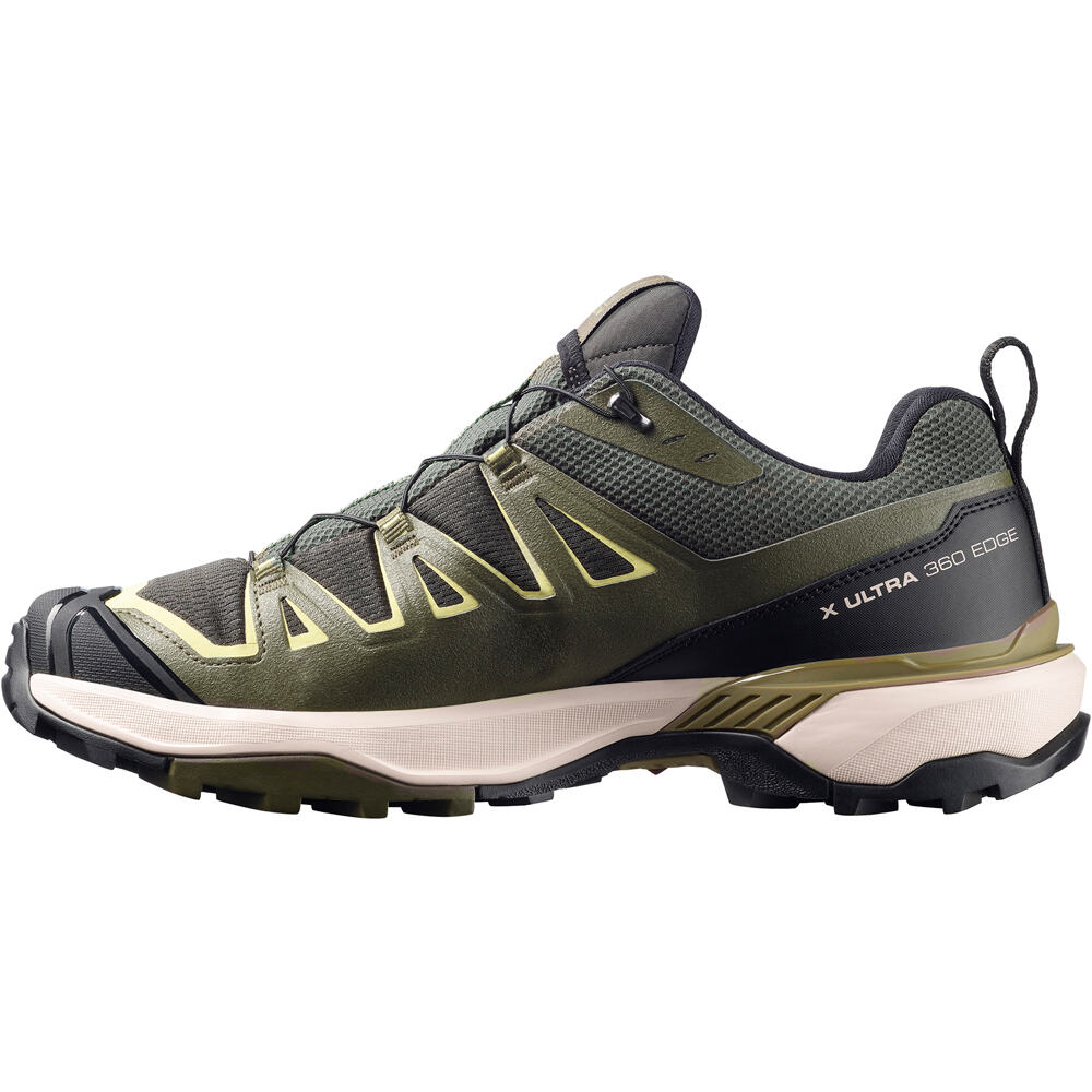 Salomon zapatilla trekking hombre X ULTRA 360 EDGE GORE-TEX VERDE puntera