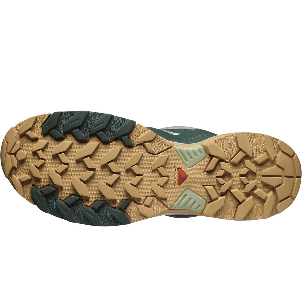 Salomon zapatilla trekking hombre X ULTRA 360 EDGE GORE-TEX VERDE vista superior