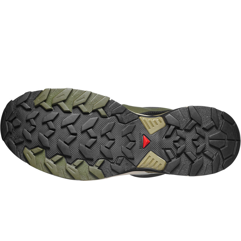 Salomon zapatilla trekking hombre X ULTRA 360 EDGE GORE-TEX VERDE vista superior