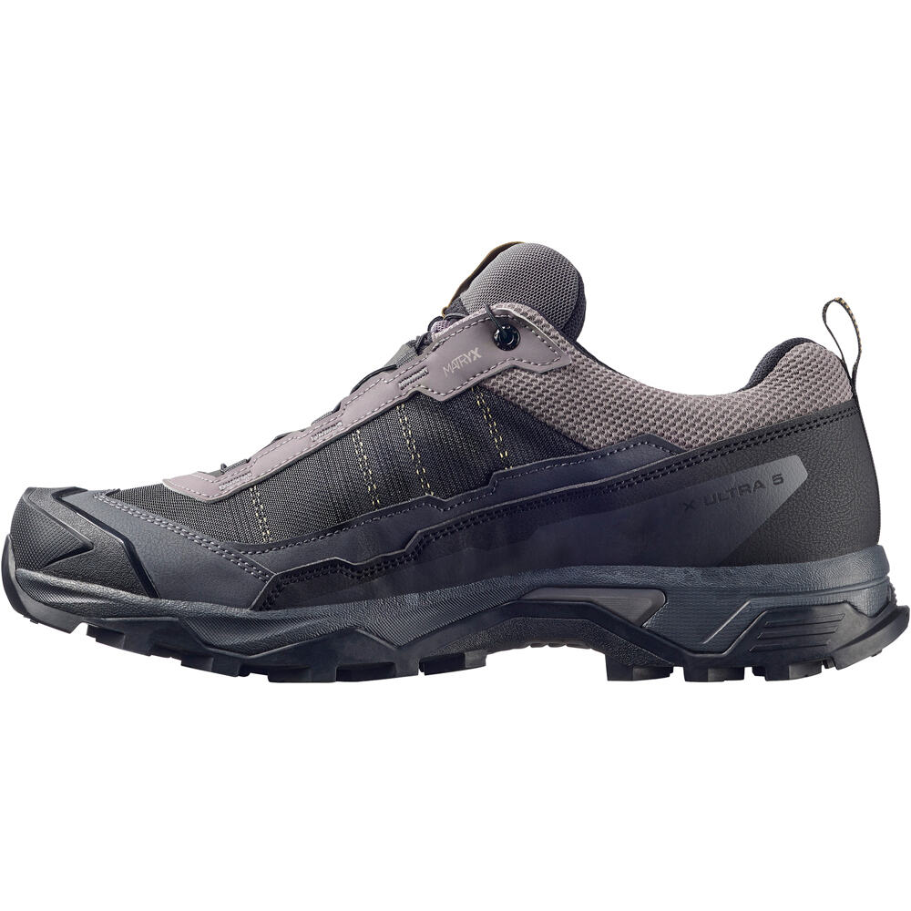 Salomon zapatilla trekking hombre X ULTRA 5 GORE-TEX GRIS puntera