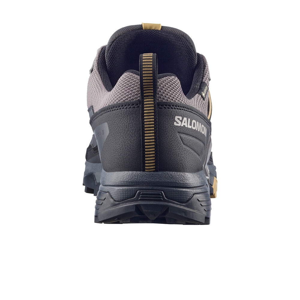 Salomon zapatilla trekking hombre X ULTRA 5 GORE-TEX GRIS vista trasera