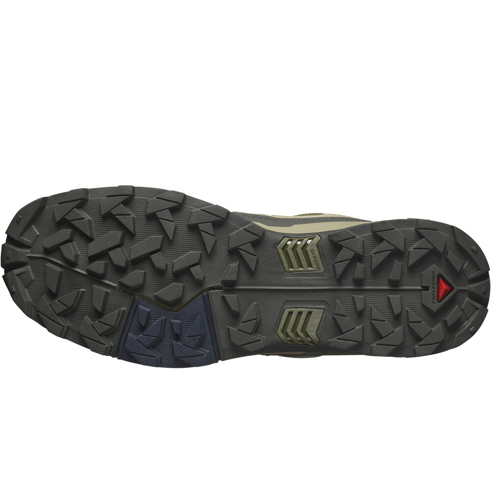 Salomon zapatilla trekking hombre X ULTRA 5 GORE-TEX VERDE vista superior