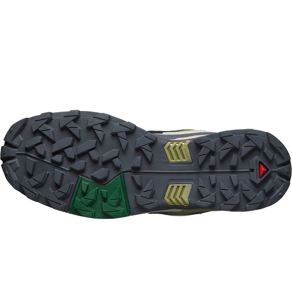 Salomon zapatilla trekking hombre X ULTRA 5 VERDE vista superior