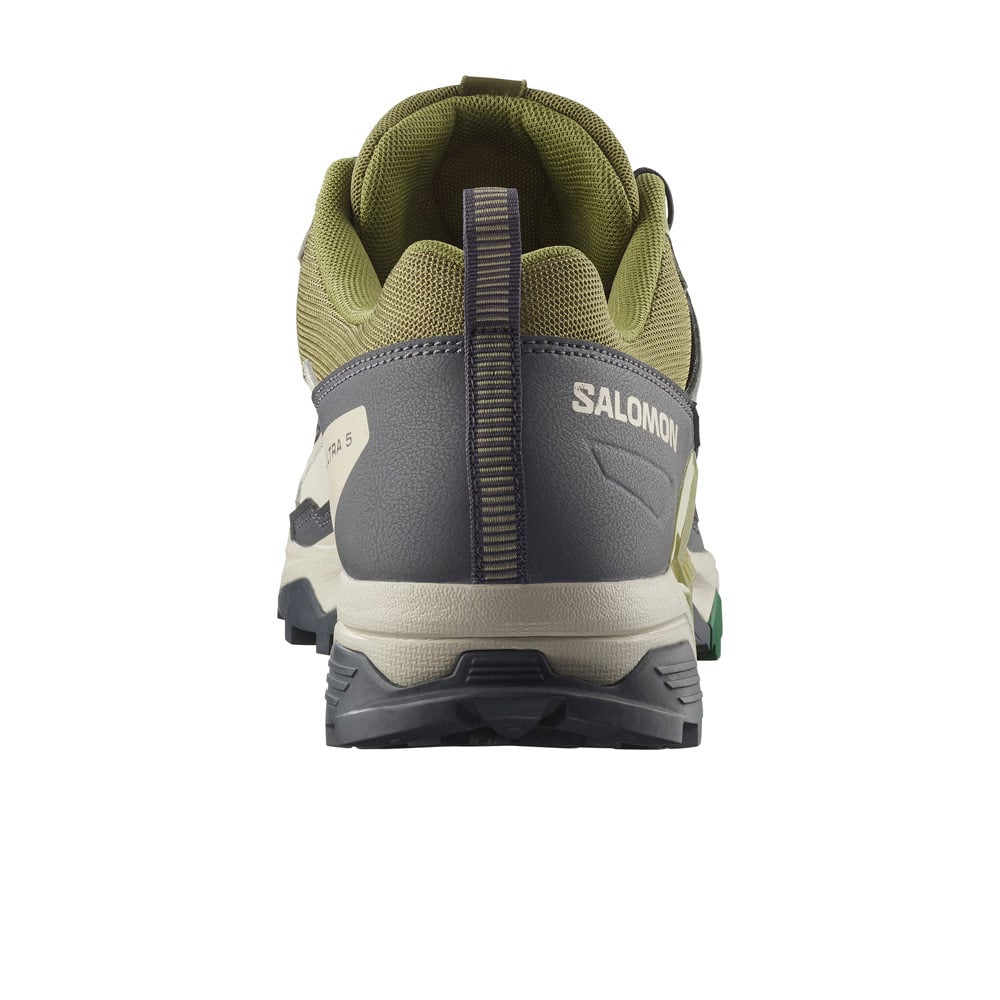 Salomon zapatilla trekking hombre X ULTRA 5 VERDE vista trasera
