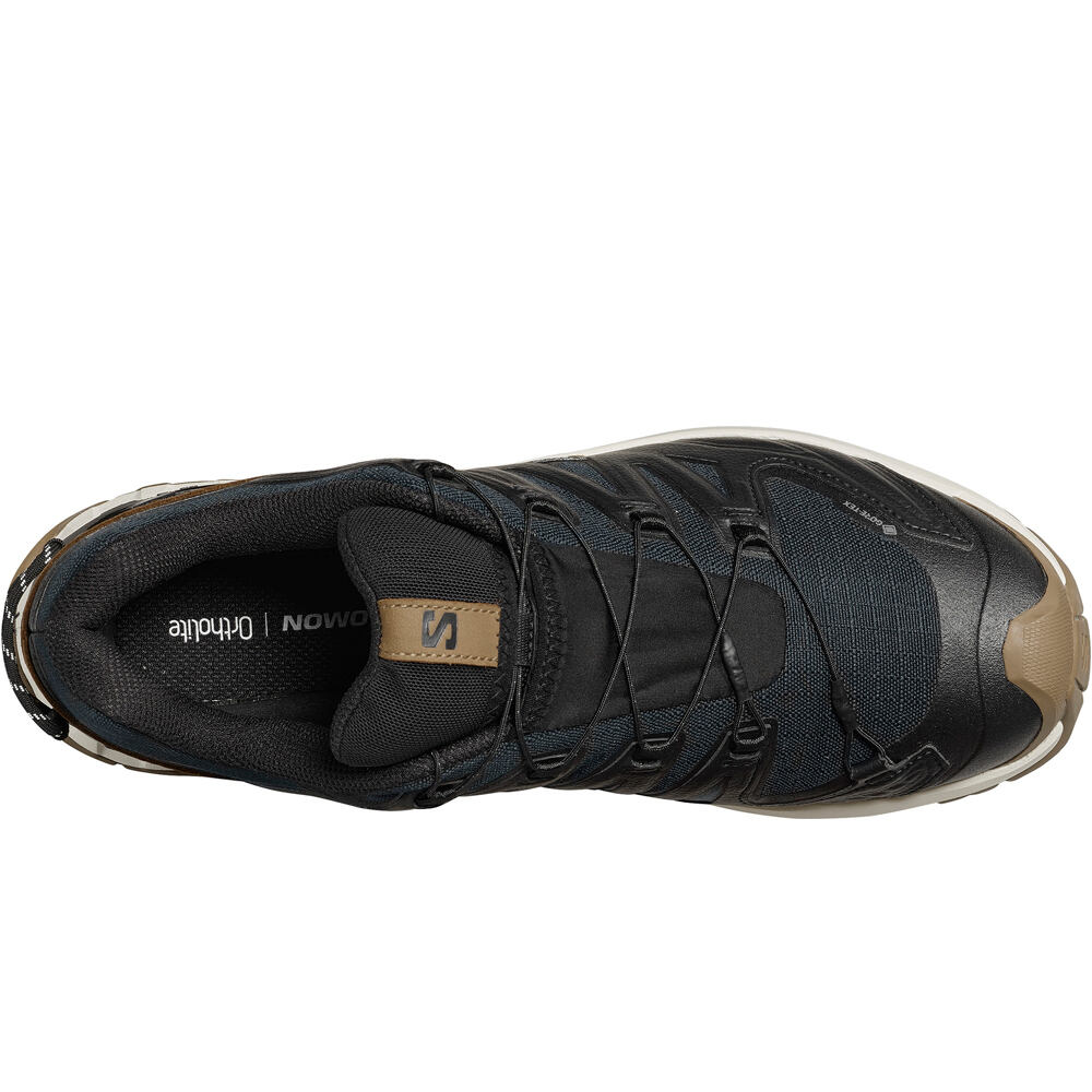 Salomon zapatilla trekking hombre XA PRO 3D V9 GORE-TEX LIFELONG NEGRO 05