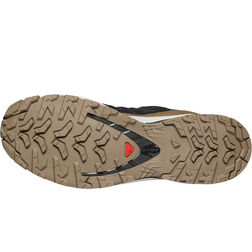 Salomon zapatilla trekking hombre XA PRO 3D V9 GORE-TEX LIFELONG NEGRO vista superior