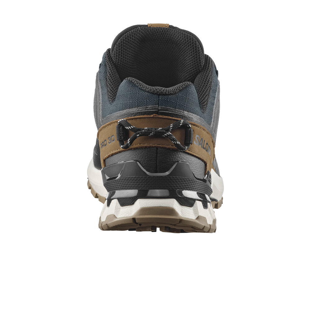 Salomon zapatilla trekking hombre XA PRO 3D V9 GORE-TEX LIFELONG NEGRO vista trasera