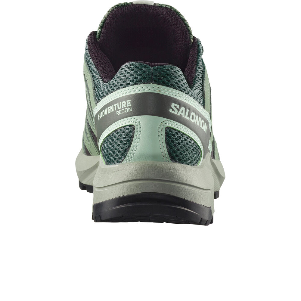 Salomon zapatilla trekking mujer X-ADVENTURE RECON GRIS vista trasera