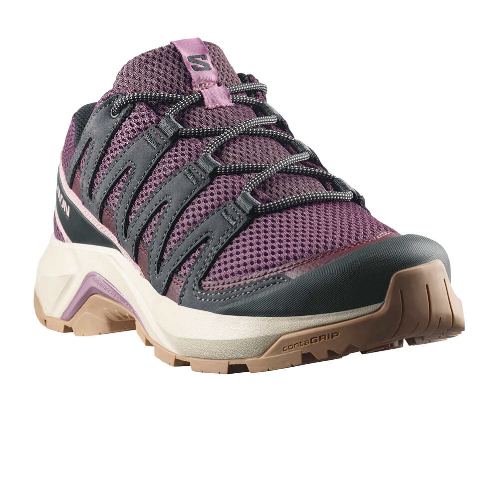 Salomon zapatilla trekking mujer X-ADVENTURE RECON MORADO lateral interior