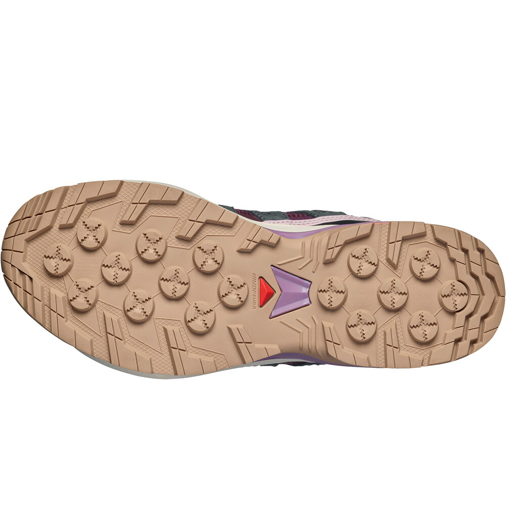 Salomon zapatilla trekking mujer X-ADVENTURE RECON MORADO vista superior