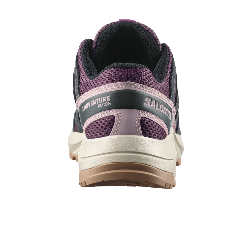 Salomon zapatilla trekking mujer X-ADVENTURE RECON MORADO vista trasera