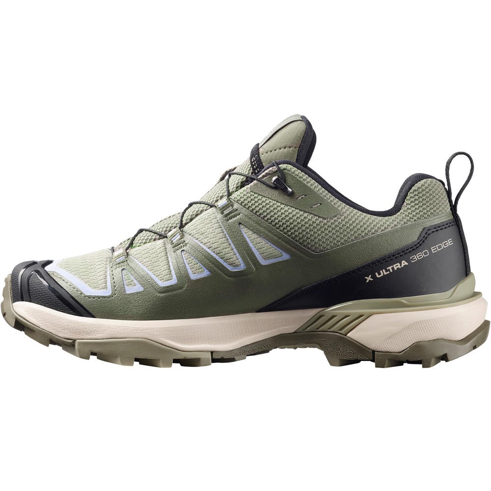 Salomon zapatilla trekking mujer X ULTRA 360 EDGE GORE-TEX VERDE vista superior