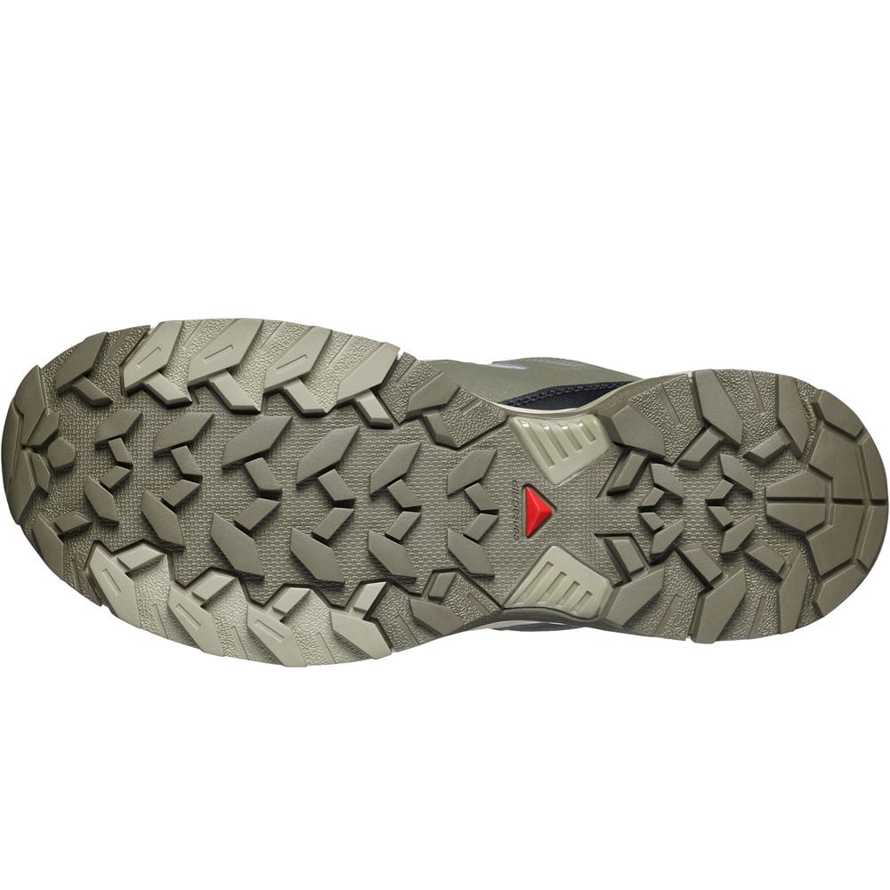 Salomon zapatilla trekking mujer X ULTRA 360 EDGE GORE-TEX VERDE vista trasera