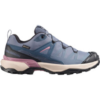 Salomon zapatilla trekking mujer X ULTRA 360 GORE-TEX AZUL lateral exterior