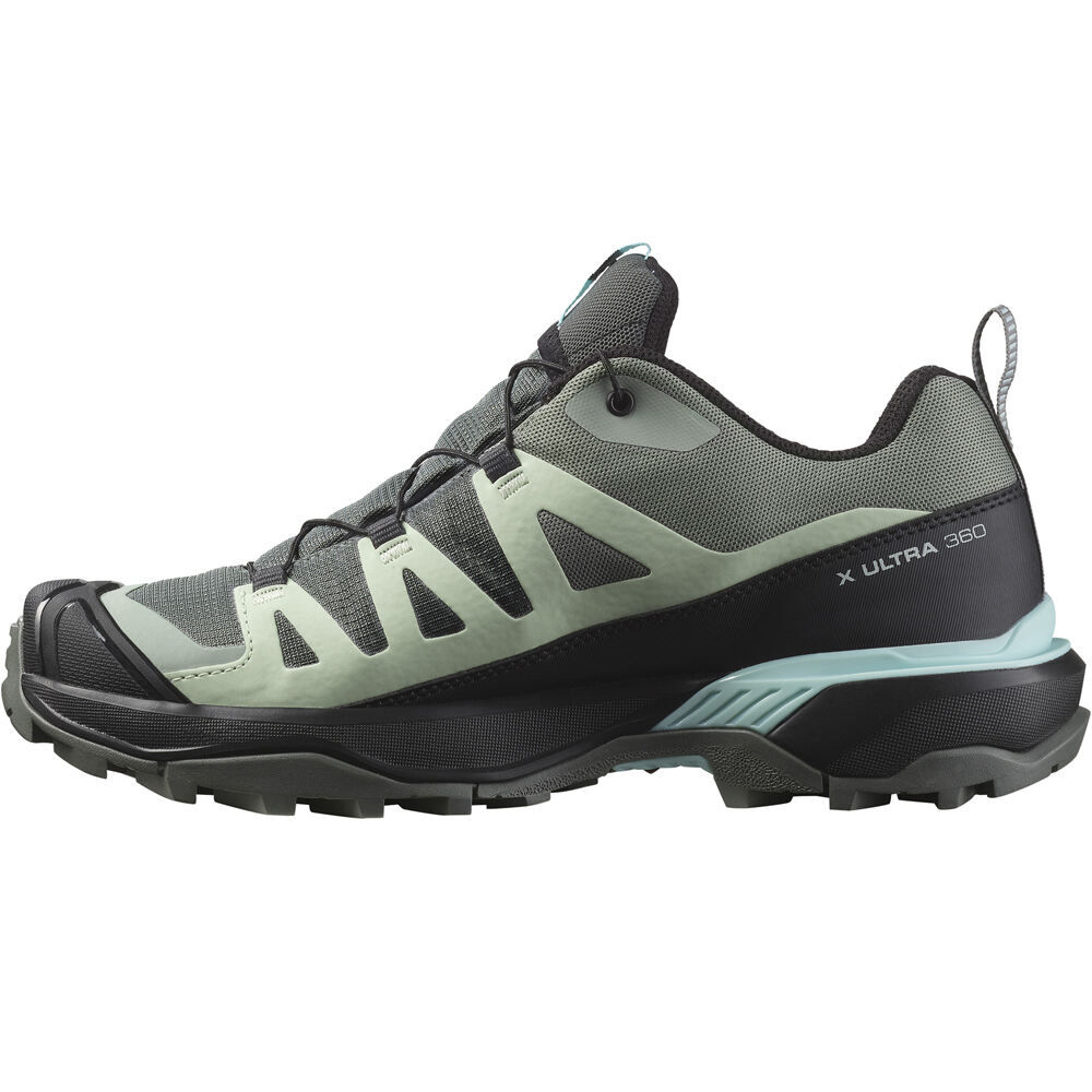 Salomon zapatilla trekking mujer X ULTRA 360 GORE-TEX GRIS puntera