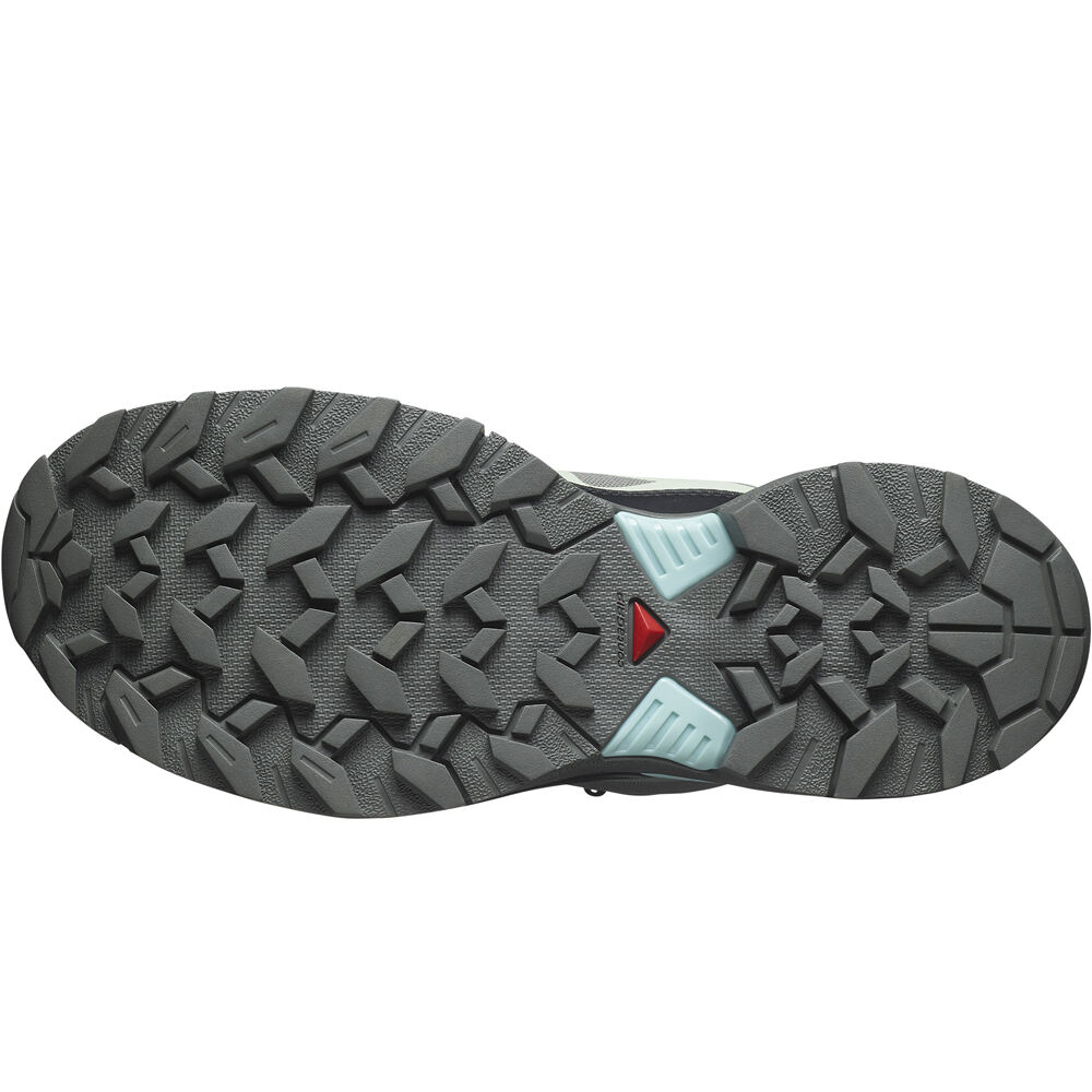 Salomon zapatilla trekking mujer X ULTRA 360 GORE-TEX GRIS vista superior