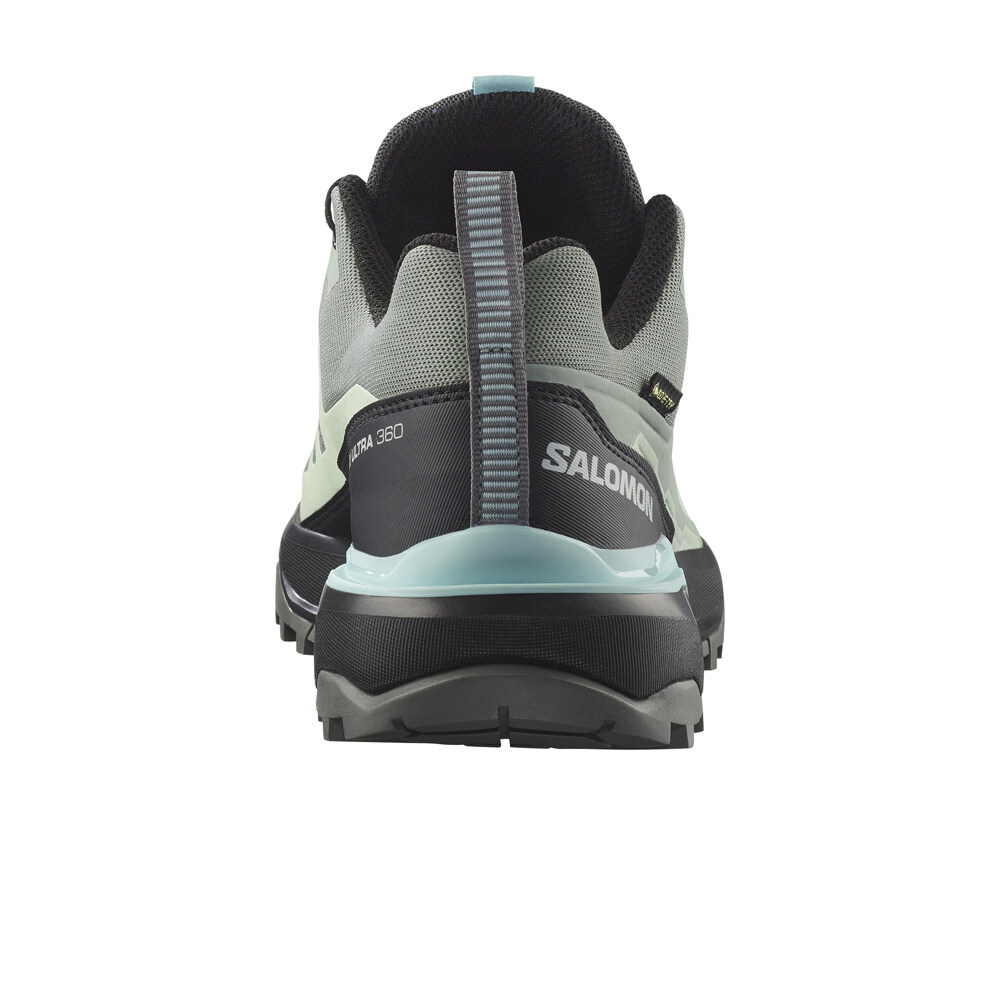 Salomon zapatilla trekking mujer X ULTRA 360 GORE-TEX GRIS vista trasera