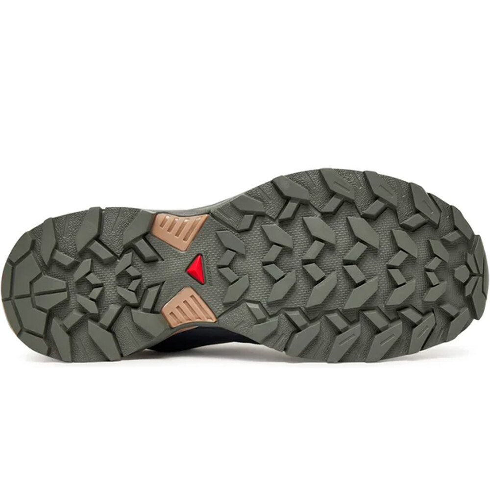 Salomon zapatilla trekking mujer X ULTRA 360 GORE-TEX GRIS vista trasera