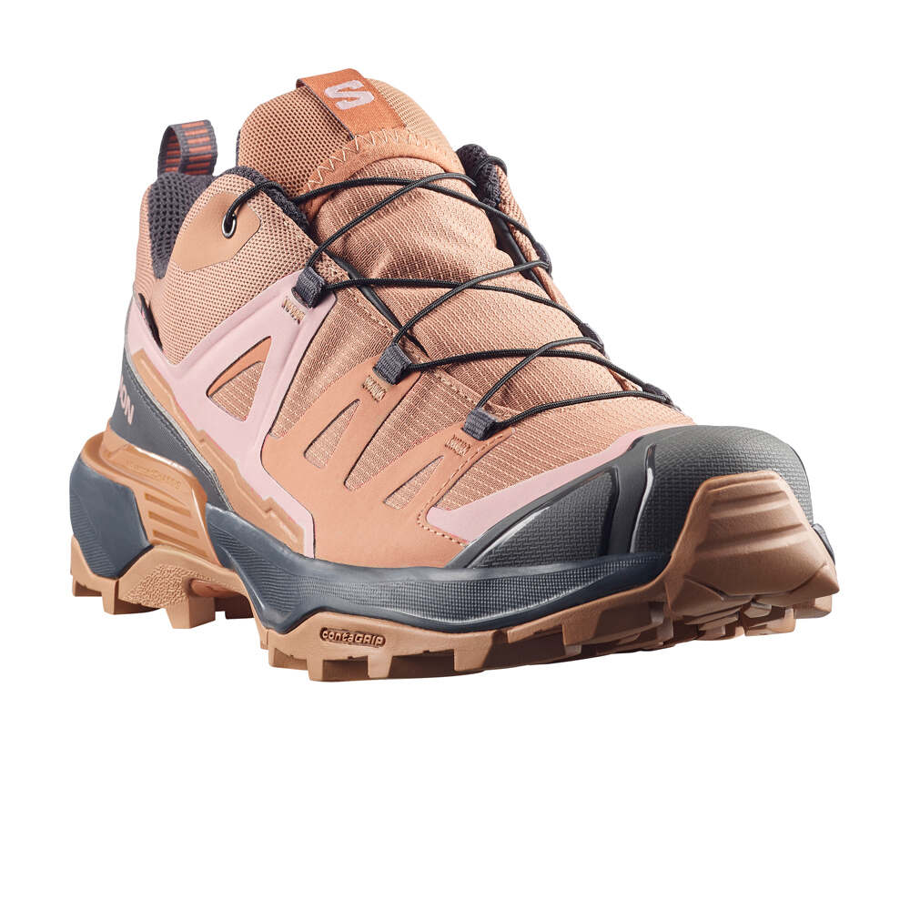 Salomon zapatilla trekking mujer X ULTRA 360 GORE-TEX MARRON lateral interior