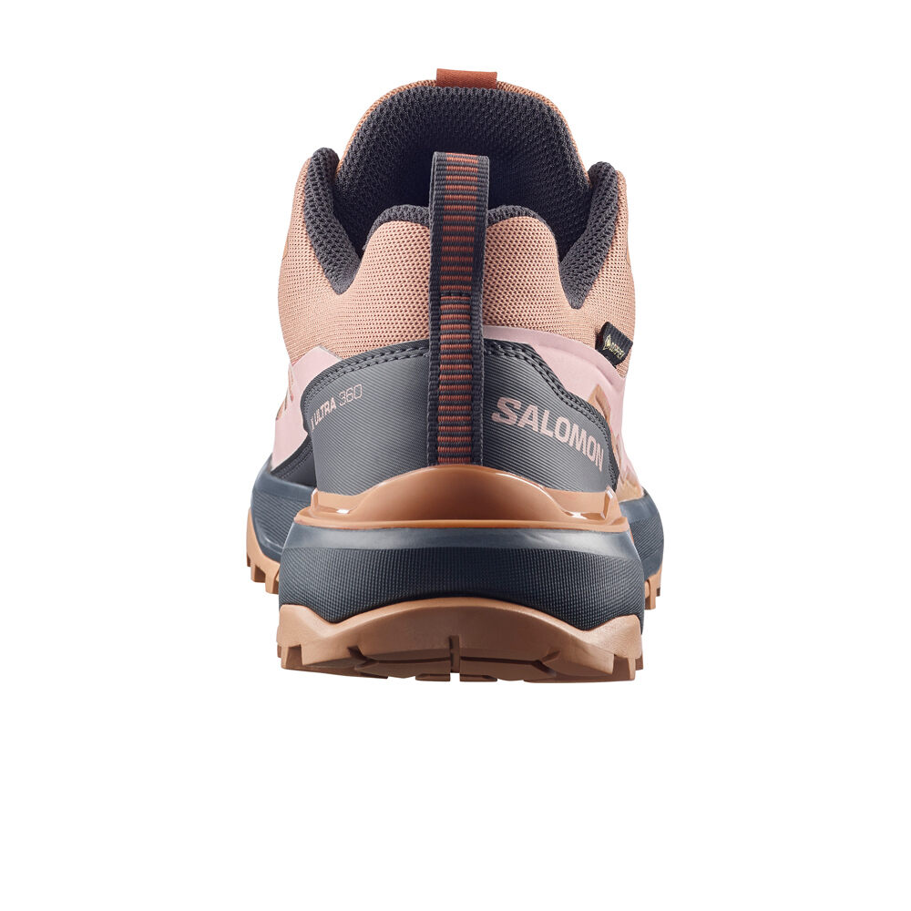 Salomon zapatilla trekking mujer X ULTRA 360 GORE-TEX MARRON vista trasera