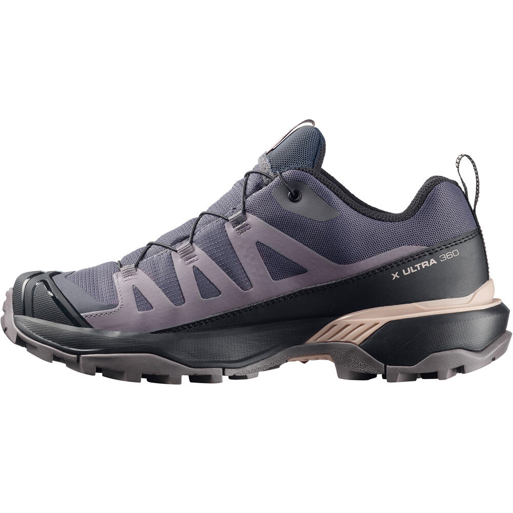 Salomon zapatilla trekking mujer X ULTRA 360 GORE-TEX NEGRO puntera