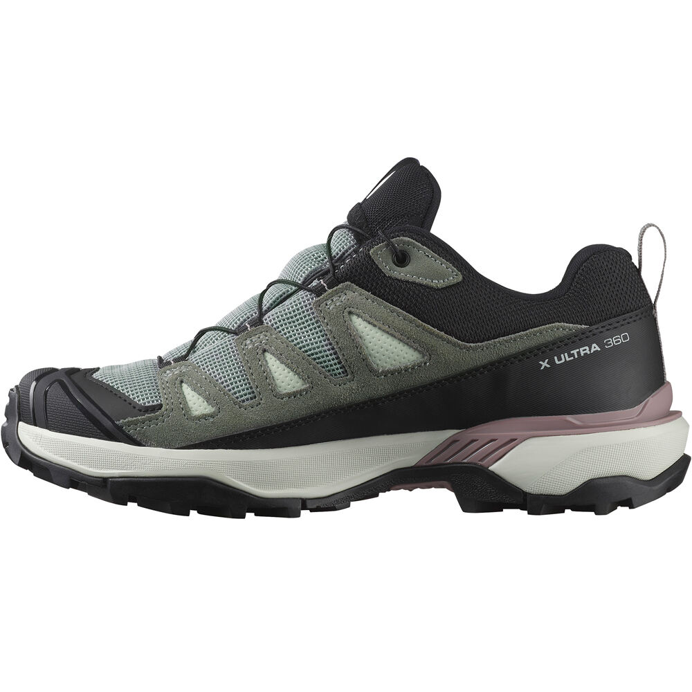Salomon zapatilla trekking mujer X ULTRA 360 LTR GORE-TEX GRIS puntera