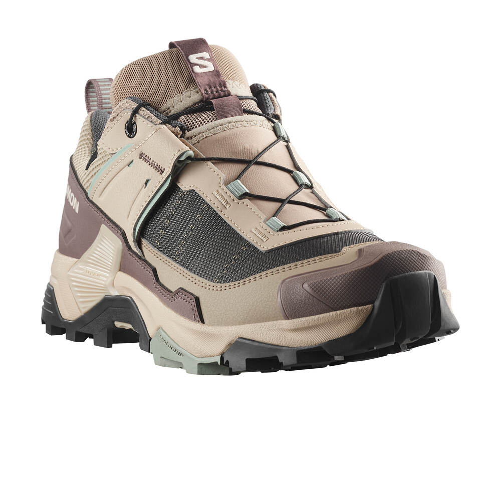 Salomon zapatilla trekking mujer X ULTRA 5 GORE-TEX VERDE lateral interior