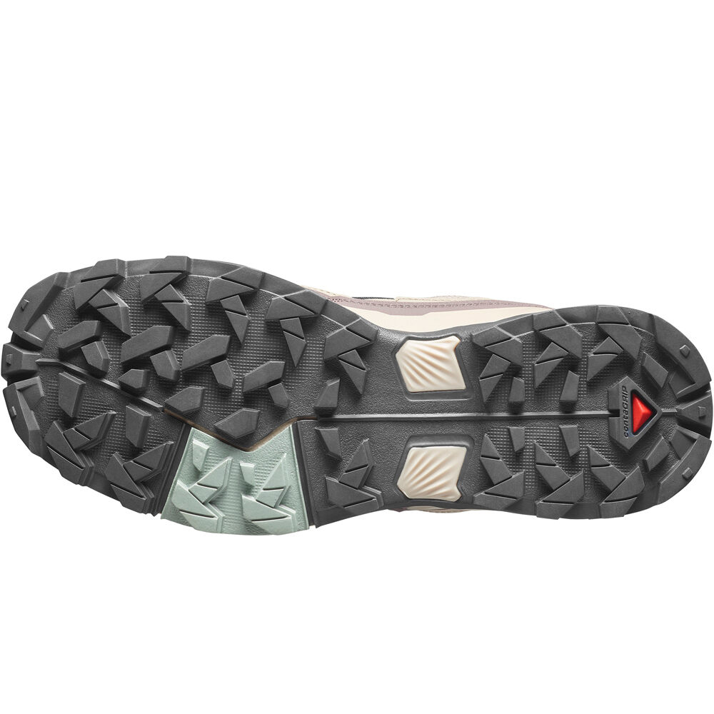 Salomon zapatilla trekking mujer X ULTRA 5 GORE-TEX VERDE vista superior